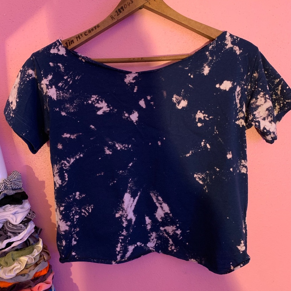 tye dye crop top